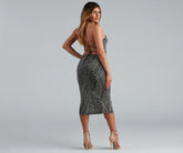 Trendy-Chic Style Halter Midi Dress